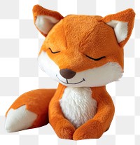 PNG Stuffed doll fox plush cute toy.