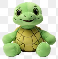 PNG Stuffed doll turtle plush cute toy.