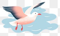 PNG  Seagull animal flying white. AI generated Image by rawpixel.