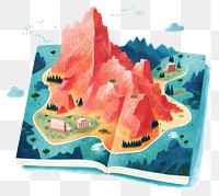 PNG  China map outdoors book publication. AI generated Image by rawpixel.