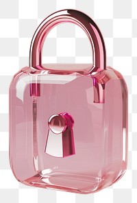 PNG Handbag lock protection accessory.