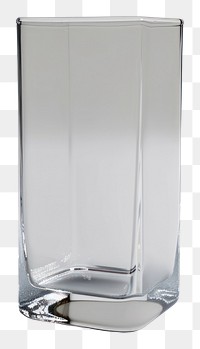 PNG Glass vase rectangle stemware.