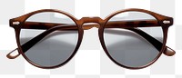 PNG  Brown Sunglasses sunglasses brown white background.