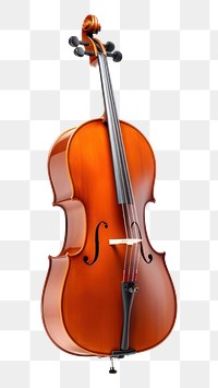 PNG  Cello violin white background performance.