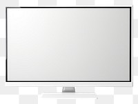 PNG  HDTV or monitor television screen white.