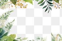 PNG Foliage nature plant pattern. AI generated Image by rawpixel.
