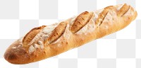 PNG  French baguette bread food white background.