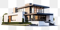 PNG Modern house architecture building villa