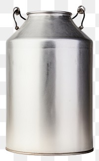 PNG Aluminium milk can bottle white background container. AI generated Image by rawpixel.