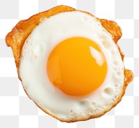 PNG Fried egg food white background breakfast.