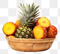 PNG Fruit basket pineapple plant food.