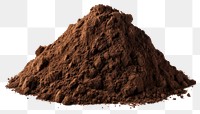 PNG Pile of soil powder white background ingredient.