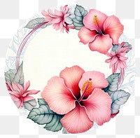 PNG Hibiscus flower circle petal. 