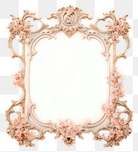 PNG  Luxury frame old white background