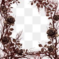 PNG  Thorns and red roses backgrounds pattern flower. AI generated Image by rawpixel.
