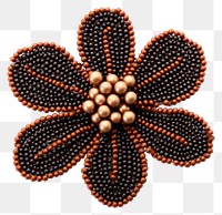 PNG Flower bead jewelry brooch. AI generated Image by rawpixel.