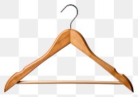 PNG Wooden hanger white background simplicity coathanger. AI generated Image by rawpixel.