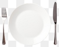 PNG Cutlery set plate knife fork. AI generated Image by rawpixel.