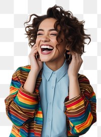 PNG Woman laughing smiling smile. AI generated Image by rawpixel.