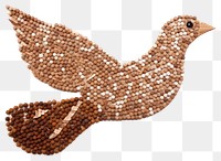 PNG Dove bead art jewelry. AI generated Image by rawpixel.