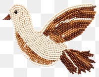 PNG Dove bead jewelry art. AI generated Image by rawpixel.