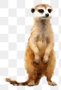 PNG Meerkat full body wildlife animal mammal. AI generated Image by rawpixel.
