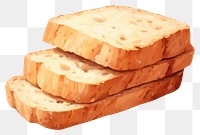 PNG Bread food breakfast freshness. AI generated Image by rawpixel.