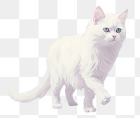 PNG Cat hopping animal mammal pet. AI generated Image by rawpixel.