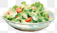 PNG Salad vegetable plant food. AI generated Image by rawpixel.