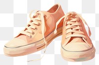 PNG Shoes footwear painting shoelace. AI generated Image by rawpixel.