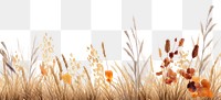 PNG Autumn field border backgrounds landscape grassland. AI generated Image by rawpixel.
