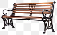 PNG Bench furniture white background architecture. AI generated Image by rawpixel.
