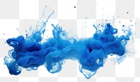 PNG Blots of blue ink backgrounds white background splattered. AI generated Image by rawpixel.