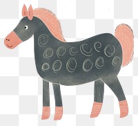 PNG  Chalk style horse drawing animal mammal.