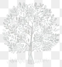 PNG  Chalk style tree outdoors drawing nature.
