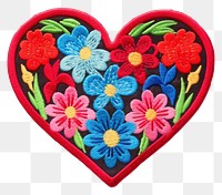 PNG Embroidery pattern craft red. AI generated Image by rawpixel.