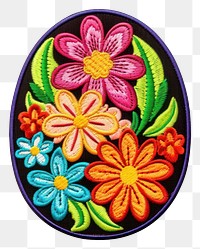PNG Easter embroidery pattern craft. AI generated Image by rawpixel.