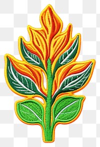 PNG Plant embroidery pattern craft. AI generated Image by rawpixel.