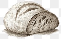 PNG  Bread sketch drawing food.