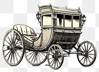 PNG  Carriage vehicle drawing sketch.