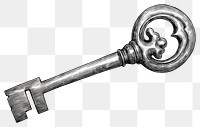 PNG  Classic key drawing sketch white background.
