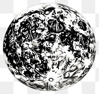 PNG  Moon sphere sketch white background.