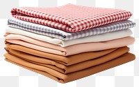 PNG Folded tablecloths blanket white background variation. AI generated Image by rawpixel.
