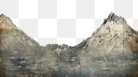 PNG  Mountain backgrounds outdoors painting. AI generated Image by rawpixel.