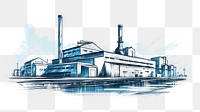 PNG Factory sketch architecture drawing. AI generated Image by rawpixel.