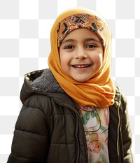 PNG  Inclusivity portrait outdoors scarf. AI generated Image by rawpixel.