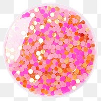 PNG  Circle glitter confetti shape. AI generated Image by rawpixel.