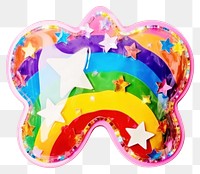 PNG Rainbow shape white background representation. 