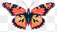 PNG Butterfly pixel animal insect invertebrate.