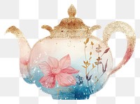 PNG Tea pot art porcelain teapot.
